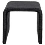 CAHYA WOVEN RATTAN SQUARE END TABLE BLACK - Image 3
