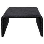 CAHYA 2-PIECE RATTAN COFFEE AND END TABLE SET BLACK - Image 7
