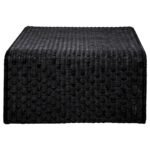 CAHYA 2-PIECE RATTAN COFFEE AND END TABLE SET BLACK - Image 8