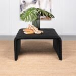 CAHYA WOVEN RATTAN SQUARE COFFEE TABLE BLACK - Image 2