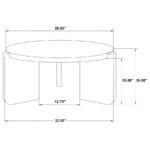 CORDOVA 2-PIECE SOLID WOOD COFFEE AND END TABLE SET BLACK - Image 10