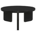 CORDOVA ROUND SOLID WOOD COFFEE TABLE BLACK