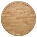 CAMILLO 2-PIECE ROUND COFFEE AND END TABLE SET MAPLE - Image 10