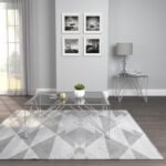 CHALET SQUARE SMOKED GLASS TOP END TABLE CHROME - Image 4