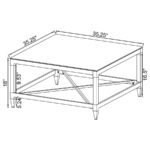 LINDLEY 2-PIECE SQUARE COFFEE AND END TABLE SET CHROME - Image 10