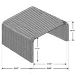 CAHYA SQUARE WOVEN RATTAN END TABLE NATURAL - Image 7