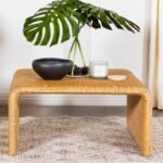CAHYA SQUARE WOVEN RATTAN COFFEE TABLE NATURAL - Image 2