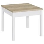 STACIE 3-PIECE COFFEE TABLE SET DISTRESSED PINE AND WHITE - Image 6