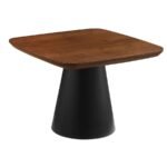 EASON 2-PIECE COFFEE TABLE SET WALNUT AND BLACK - Image 4