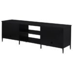 AMHERST 2-DOOR 70-INCH METAL TV STAND MEDIA CONSOLE BLACK - Image 8