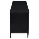 AMHERST 2-DOOR 70-INCH METAL TV STAND MEDIA CONSOLE BLACK - Image 9
