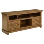 PAYNE 60-INCH TV STAND MEDIA CONSOLE DISTRESSED BROWN