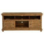 PAYNE 60-INCH TV STAND MEDIA CONSOLE DISTRESSED BROWN - Image 3