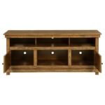 PAYNE 60-INCH TV STAND MEDIA CONSOLE DISTRESSED BROWN - Image 4
