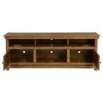 PAYNE 70-INCH TV STAND MEDIA CONSOLE DISTRESSED BROWN - Image 4