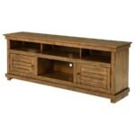 PAYNE 70-INCH TV STAND MEDIA CONSOLE DISTRESSED BROWN - Image 5