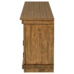 PAYNE 70-INCH TV STAND MEDIA CONSOLE DISTRESSED BROWN - Image 6