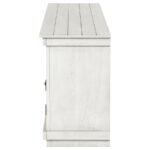 PAYNE 60-INCH TV STAND MEDIA CONSOLE DISTRESSED WHITE - Image 6