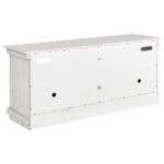 PAYNE 60-INCH TV STAND MEDIA CONSOLE DISTRESSED WHITE - Image 7
