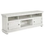 PAYNE 70-INCH TV STAND MEDIA CONSOLE DISTRESSED WHITE