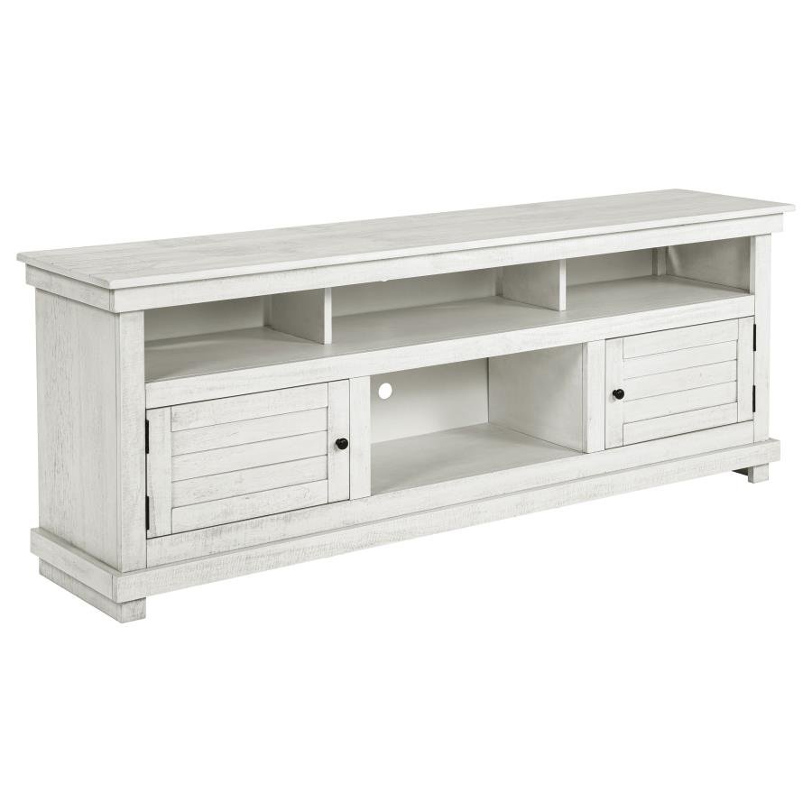 710053_02x900.jpg PAYNE 70-INCH TV STAND MEDIA CONSOLE DISTRESSED WHITE - Image 1