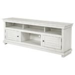 PAYNE 70-INCH TV STAND MEDIA CONSOLE DISTRESSED WHITE - Image 5