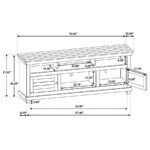 PAYNE 70-INCH TV STAND MEDIA CONSOLE DISTRESSED WHITE - Image 12