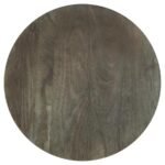 KINKAID ROUND SOLID MANGO WOOD END TABLE BROWN - Image 5