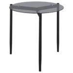 ROSALIE 3-PIECE ROUND COFFEE AND END TABLE SET GREY - Image 5