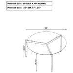 ROSALIE 3-PIECE ROUND COFFEE AND END TABLE SET GREY - Image 12