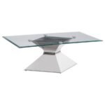 JENNY 3-PIECE RECTANGULAR COFFEE AND END TABLE SET CHROME - Image 3