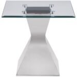 JENNY 3-PIECE RECTANGULAR COFFEE AND END TABLE SET CHROME - Image 6