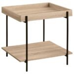 FALLON 2-PIECE RECTANGULAR COFFEE AND END TABLE SET NATURAL - Image 5