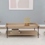 FALLON 3-PIECE RECTANGULAR COFFEE AND END TABLE SET NATURAL