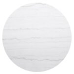 JASON ROUND MARBLE TOP COFFEE TABLE WHITE AND CHARCOAL - Image 3