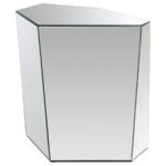 CAPELLA MIRRORED ABSTRACT GEOMETRIC END TABLE SILVER - Image 3