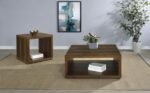 FRISCO 2-PIECE COFFEE AND END TABLE SET DARK PINE