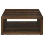 FRISCO SQUARE ENGINEERED WOOD COFFEE TABLE DARK PINE - Image 3