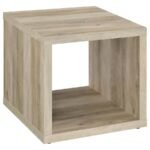 FRISCO SQUARE ENGINEERED WOOD SIDE END TABLE DISTRESSED PINE
