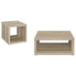 FRISCO 2-PIECE COFFEE AND END TABLE SET DISTRESSED PINE - Image 2
