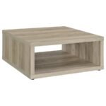 FRISCO 3-PIECE COFFEE AND END TABLE SET DISTRESSED PINE - Image 8