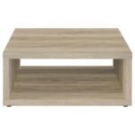 FRISCO 3-PIECE COFFEE AND END TABLE SET DISTRESSED PINE - Image 9