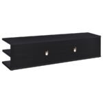 CARTMILL 78-INCH 2-TIER TV STAND MEDIA CONSOLE BLACK - Image 6