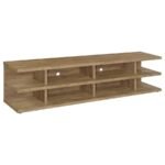 CARTMILL 78-INCH 2-TIER TV STAND MEDIA CONSOLE MANGO