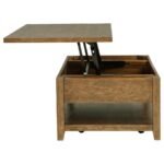 PAYNE 48-INCH MOBILE LIFT TOP COFFEE TABLE DISTRESSED BROWN - Image 8