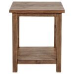 PAYNE 2-PIECE COFFEE AND END TABLE SET DISTRESSED BROWN - Image 4
