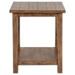PAYNE 2-PIECE COFFEE AND END TABLE SET DISTRESSED BROWN - Image 5