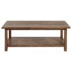 PAYNE 2-PIECE COFFEE AND END TABLE SET DISTRESSED BROWN - Image 8