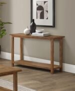 PAYNE WOOD ENTRYWAY SOFA CONSOLE TABLE DISTRESSED BROWN - Image 2
