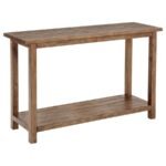 PAYNE WOOD ENTRYWAY SOFA CONSOLE TABLE DISTRESSED BROWN